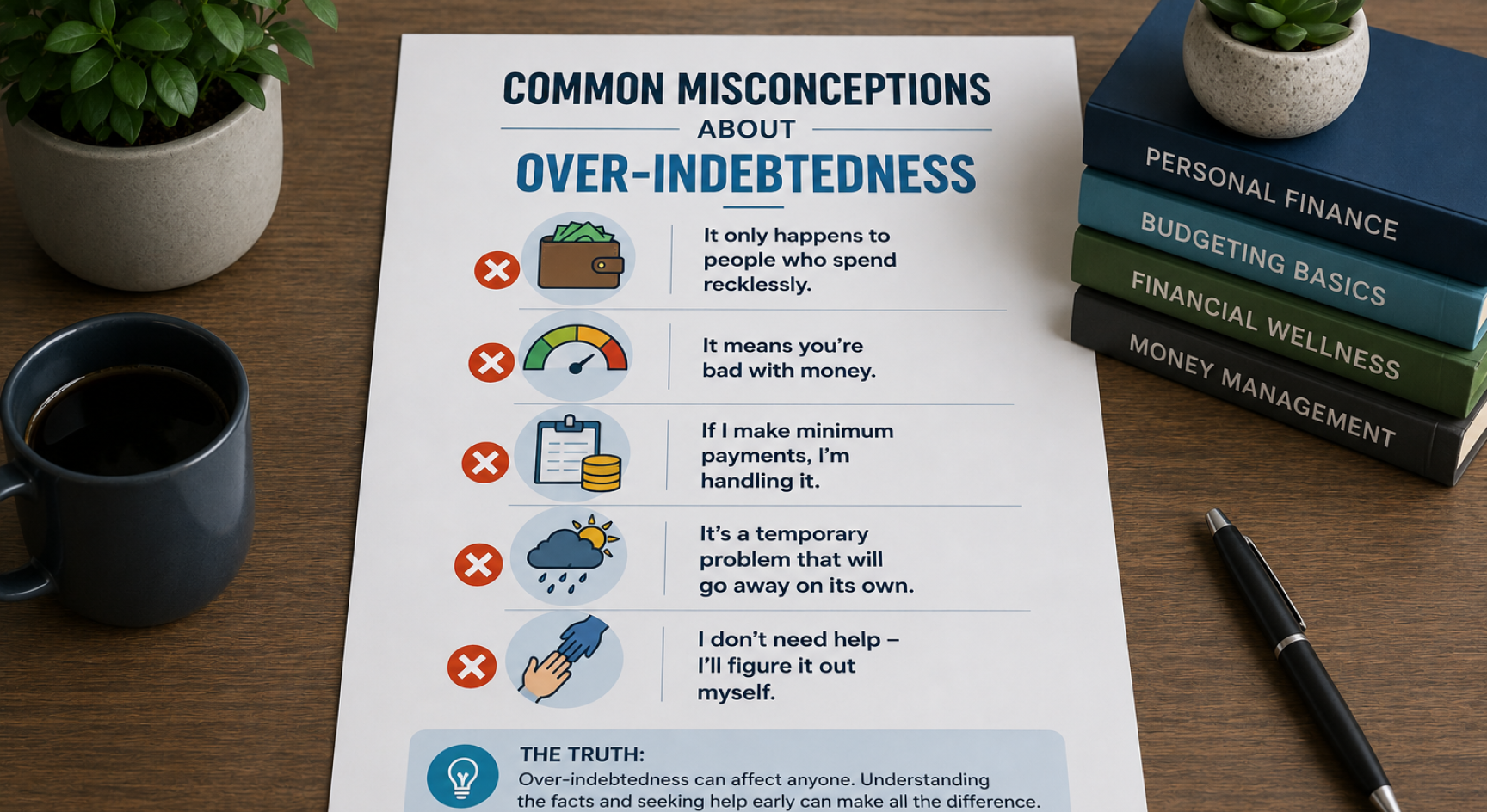 Common Misconceptions About Over-Indebtedness