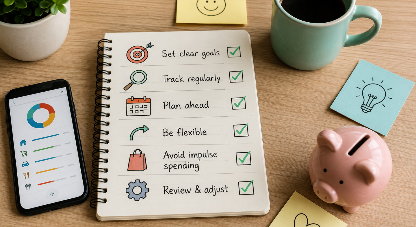How to Stay on Track with our Budget