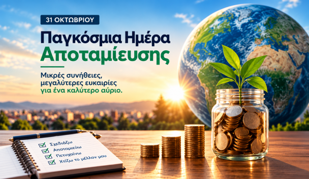 Παγκόσμια Ημέρα Αποταμίευσης – Οι καταθέσεις σας έχουν προστασία. Εσείς το γνωρίζετε;